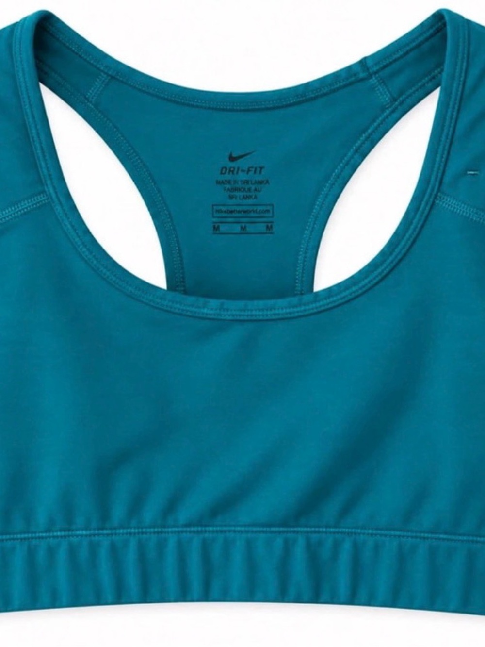 Nike Dri-FIT Teal Racerback Sports Bra - Teal Blue